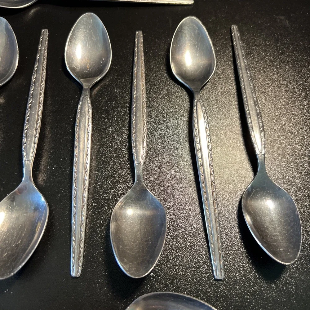 Lot of 12‎ Rogers Co Stanley Roberts ENSENADA Spoons Stainless Flatware 6.75